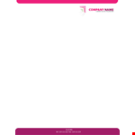 Professional Letterhead Template  Printable example document template