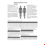 Find Your Perfect Fit | Waist Measurement Sizing Chart example document template