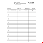 Payroll Template - Streamline Your Payroll with this Easy-to-Use Worksheet for Calculating Earnings example document template