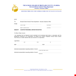 Charter Personnel Separation Notice - Florida Schools in Broward Requesting example document template