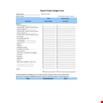 Project Budget - Benefits, Salaries, Wages & More example document template