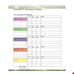 Download Gap Analysis Template for School & College Notes | Free example document template