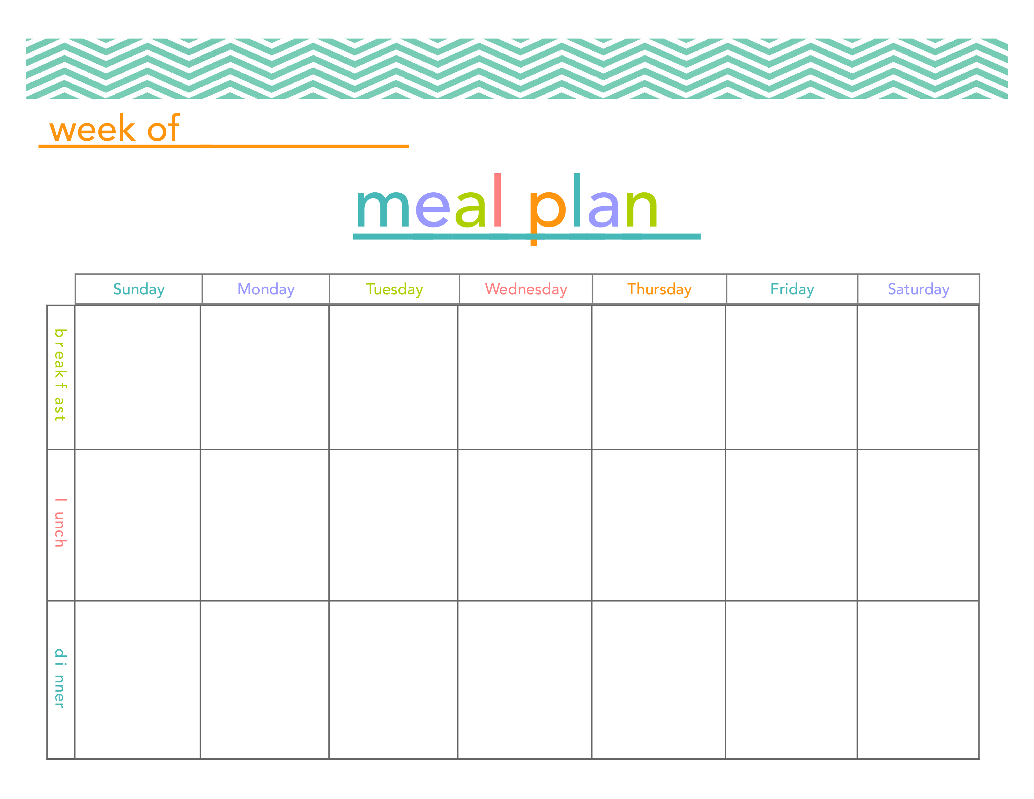 Plan Your Week with Our Sunday Meal Plan Template