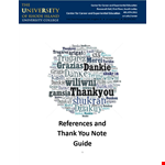 Thank you Letter Template | Request Reference | References example document template 