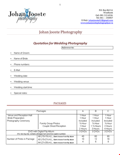 Wedding Photographer | Stunning Images | Get a Photographic Quotation