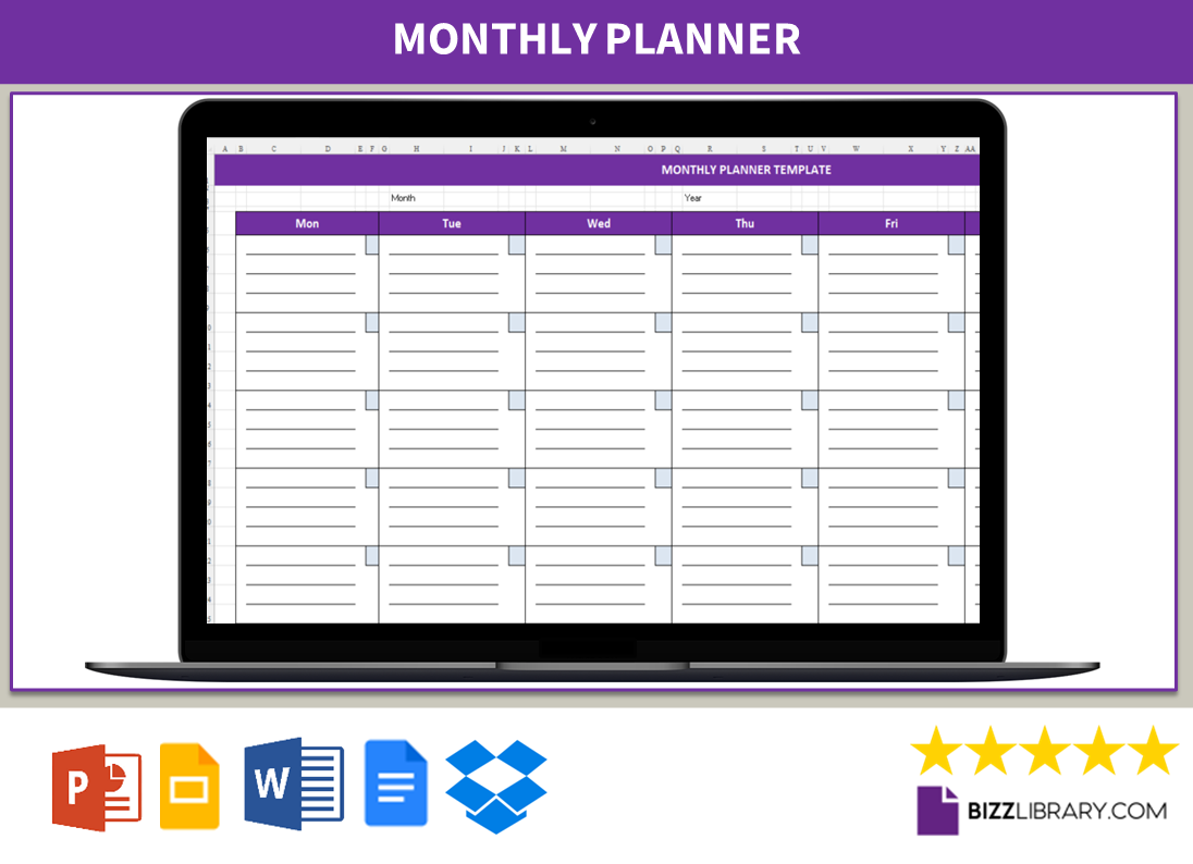 monthly planning template