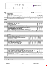 Project Assessment Audit Checklist