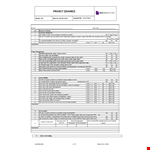 Project Assessment Audit Checklist example document template