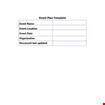 Event Planning Template - Streamline Your Event with Our Easy-to-Use Tool example document template