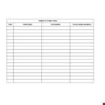 Email List Template - Organize Your Mailing List and Manage Clients example document template