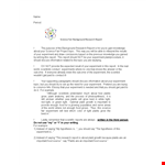 Sample Science Fair Background example document template
