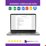 Academic Curriculum Vitae example document template