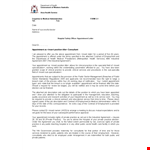 Hospital Safety Officer Appointment Letter example document template 