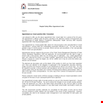 Hospital Safety Officer Appointment Letter example document template