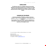 Download Screenplay Template - Write Your Own Story | Company Name example document template