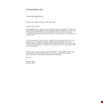 Formal Job Reference Letter example document template