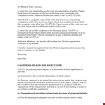 Health Certificate for Person: To Whom It May Concern Letter - Preventing Tuberculosis | Governing example document template
