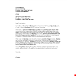 Immigration Letter Template - Customize Address, Recipient & Sender Info | There example document template 