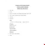 Contract Review Agenda example document template