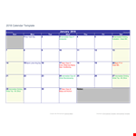 Download Free Calendar Template - Organize Your Schedule with Ease | Kitsap example document template