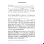 Commission Agreement Template example document template