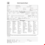 Vehicle Inspection example document template