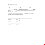 Free Blank Promissory Note Templatein Word example document template