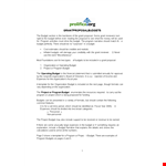 Nonprofit Program Budget Template | Project Budget for Organization example document template