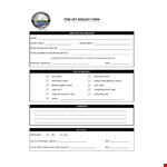 Time Off Request Form Template | Easy Leave Request Management | Signature Solution example document template 