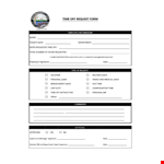 Time Off Request Form Template | Easy Leave Request Management | Signature Solution example document template
