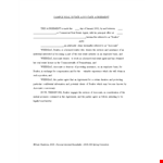 Real Estate Non Compete Agreement Template example document template