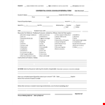School Referral Form Template example document template