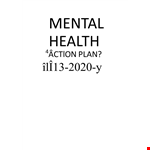 Mental Health Action Plan: Promoting Health, Rights, and Support for Mental Disorders example document template