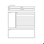 Get Organized with our Cornell Notes Template - Simplify Your Study Methodology example document template