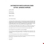 Material Controller Cover Letter  example document template