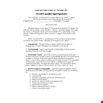Free Agent Agreement Template example document template