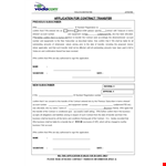 Contract Transfer Letter In Pdf example document template