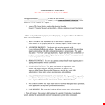 Rental Agent Agreement Template example document template