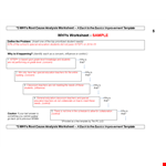 Effective Root Cause Analysis Template for Educational Needs and Concern Control example document template