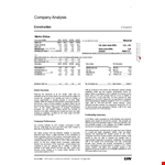 Construction Company Analysis Template example document template 