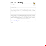 Project Plan Template in Word example document template