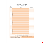 Maximize Your Productivity with Our Daily Planner Template - Prioritize Your Tasks example document template