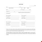 Free Motorcycle Bill Of Sale example document template