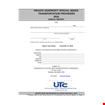 Non Profit Annual example document template