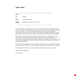 Standard Business Memo Format example document template