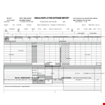 Employee Business Expense Report example document template