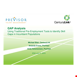 Performance Gap Analysis Template - Analyzing Technical Knowledge for Improved Results example document template