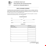 Consignment Agreement Template | Agreement for Gallery Consignment example document template