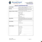 Security Deposit Return Letter Template - Council Information | Burwood example document template