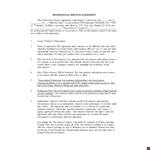 Customizable Service Agreement Template for Subcontractor Agreement example document template
